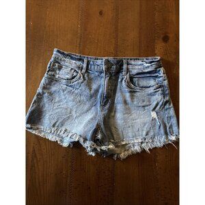 Kut From the Kloth size 8 Jane High Rise blue cutoff denim shorts frayed